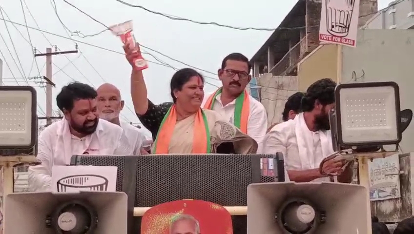 పాలకొండ లో ఉమ్మడి అభ్యర్థుల ప్రచారం