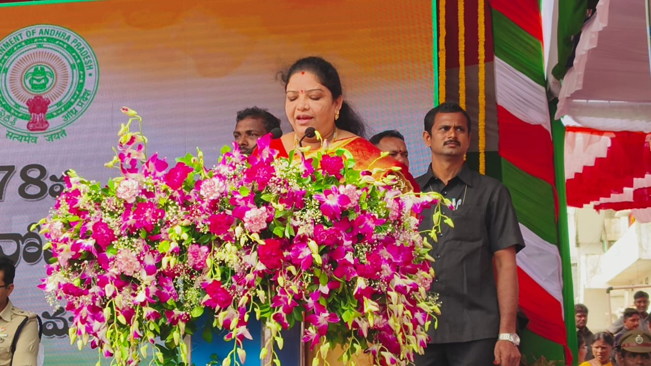 Sandhyarani was the Chief Guest on the occasion of 78th Independence Day