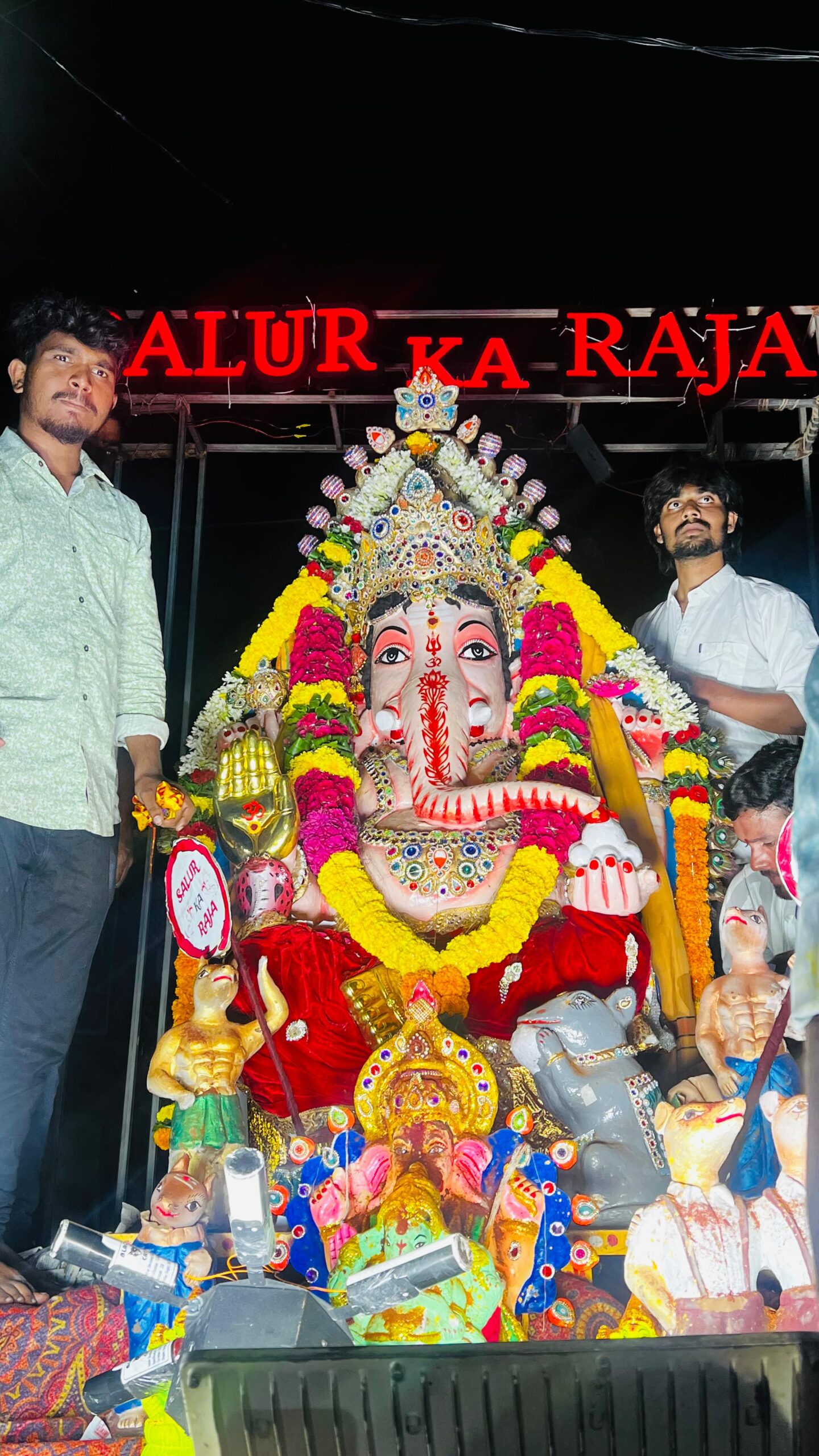 Ganapati Nimarjanam Utsav grand was held at dabbi street in Salur town