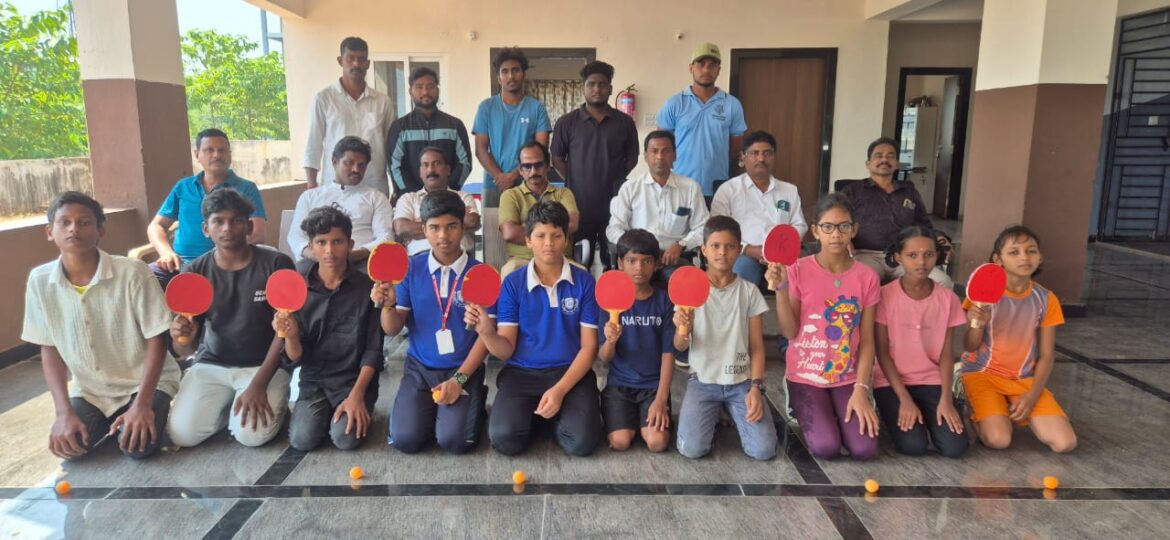 జిల్లాస్థాయి టేబుల్ టెన్నిస్ ఆటల పోటీల ఎంపికలు…
