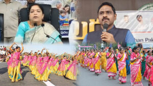 తీవ్ర ఉష్ణోగ్రతల కారణంగా మెగా కోలాటం వాయిదా