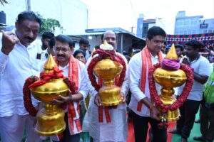 ఘనంగా పైడితల్లి ఆలయ శిఖర ప్రతిష్ఠ