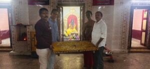 విశ్వకర్మ యజ్ఞ మహోత్సవానికి విగ్రహ తయారీకి పీఠ పూజ